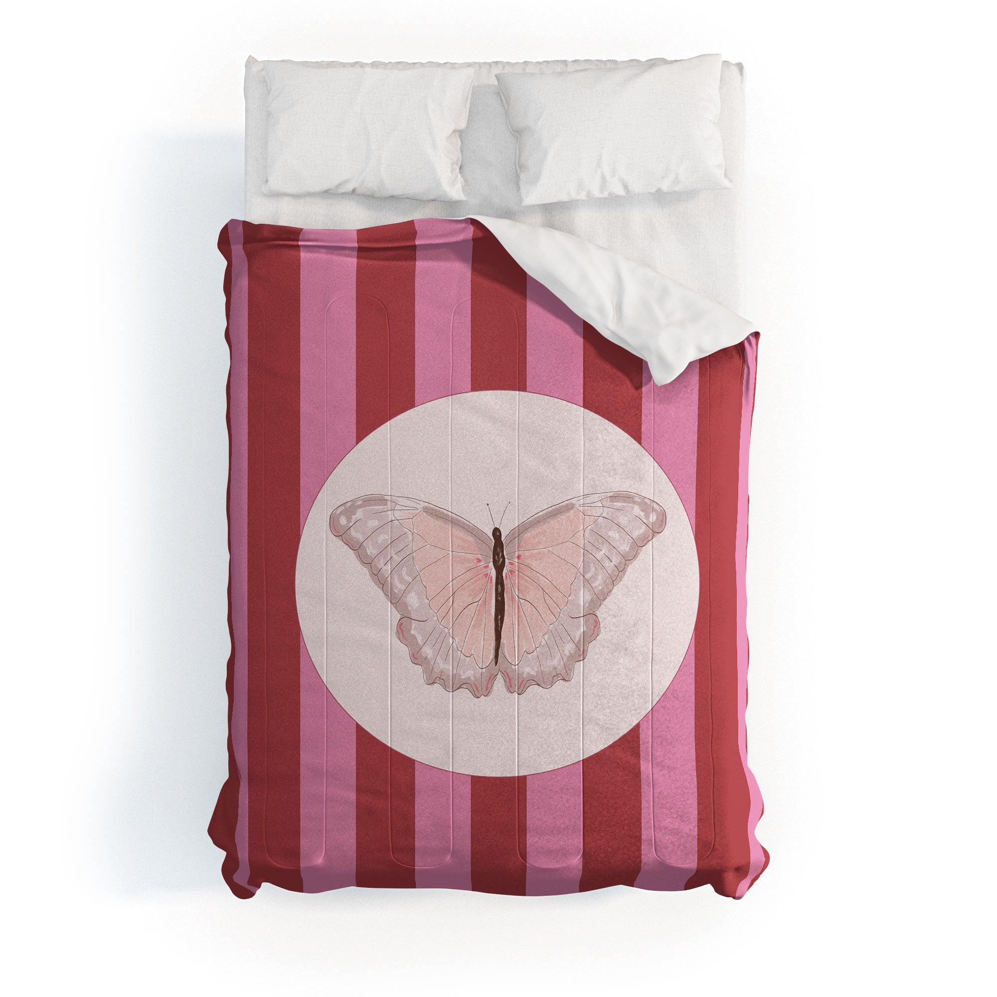 DENY Designs butterfly stripes Comforter