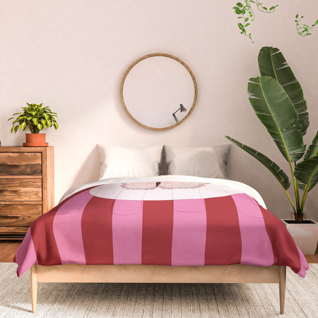 DENY Designs butterfly stripes Comforter