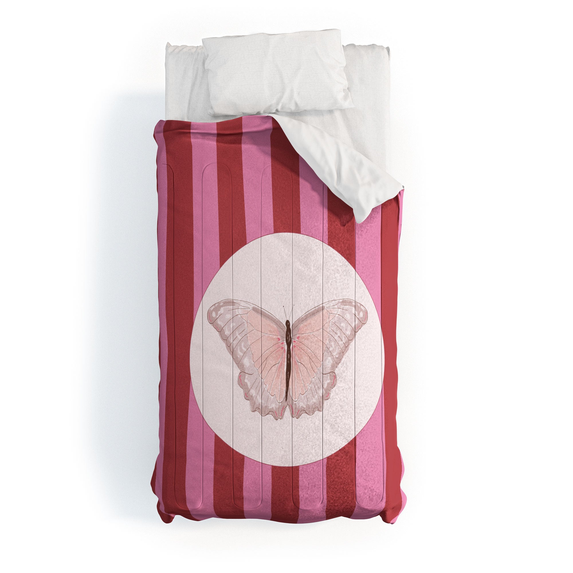DENY Designs butterfly stripes Comforter