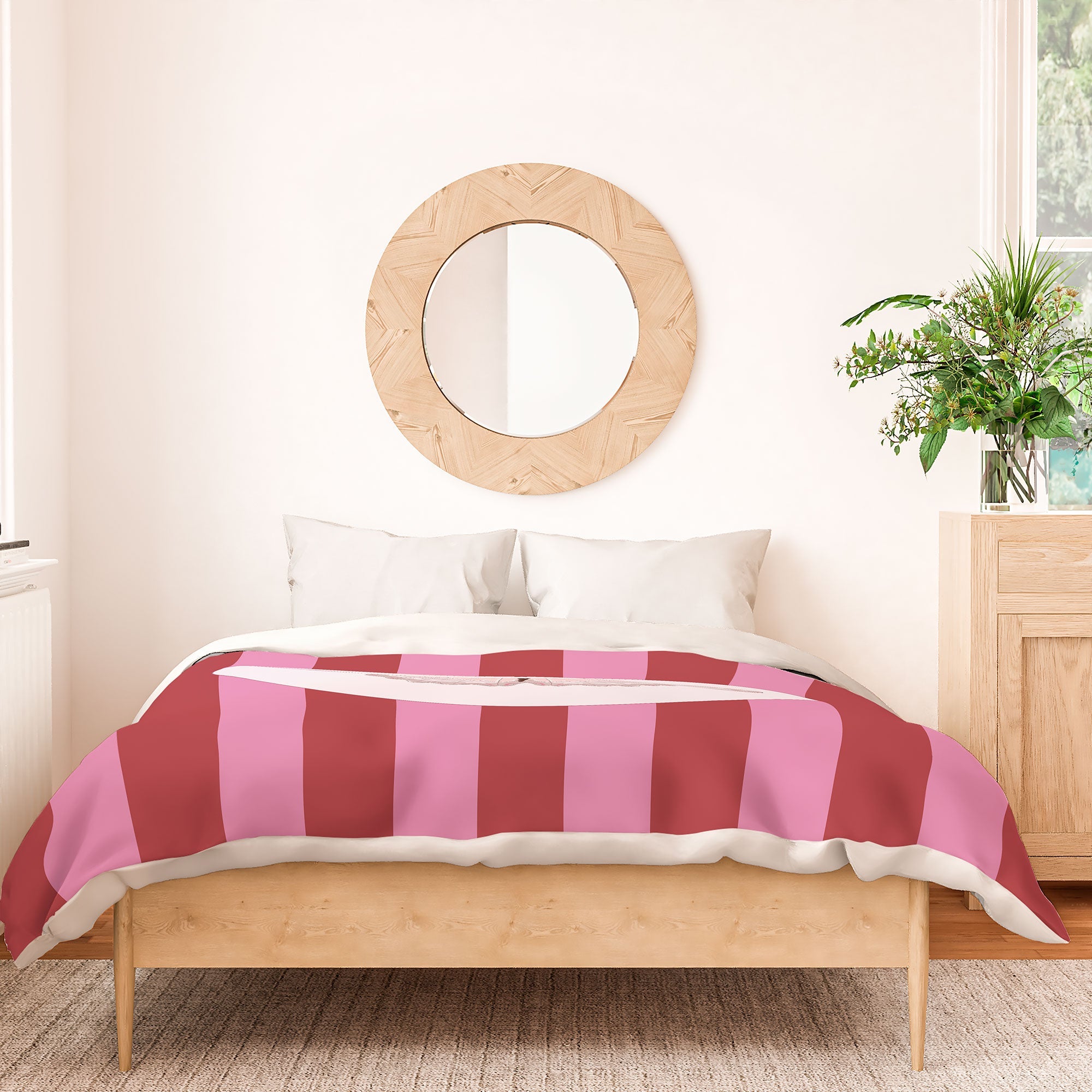 DENY Designs butterfly stripes Duvet Cover