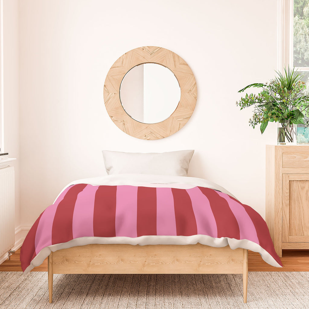 DENY Designs butterfly stripes Duvet Cover