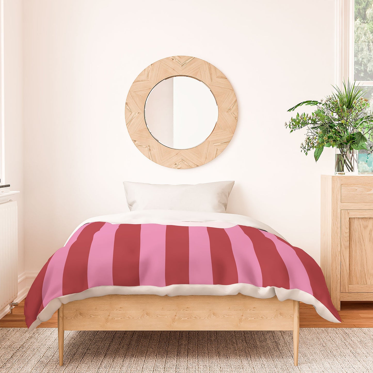 DENY Designs butterfly stripes Duvet Cover