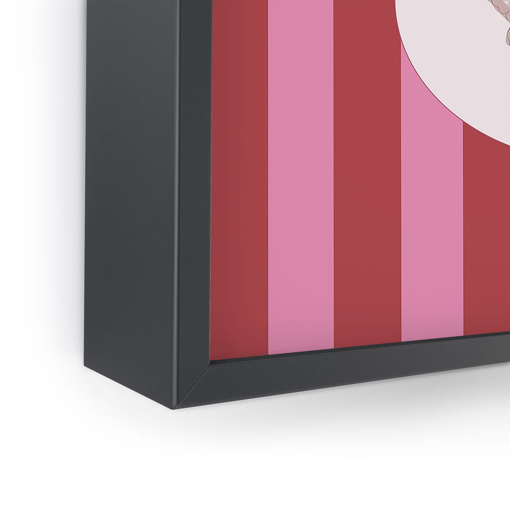 DENY Designs butterfly stripes Framed Mini Art Print