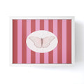 DENY Designs butterfly stripes Framed Mini Art Print