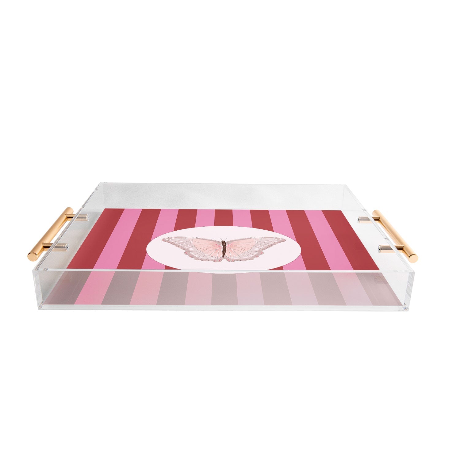 DENY Designs butterfly stripes Acrylic Tray