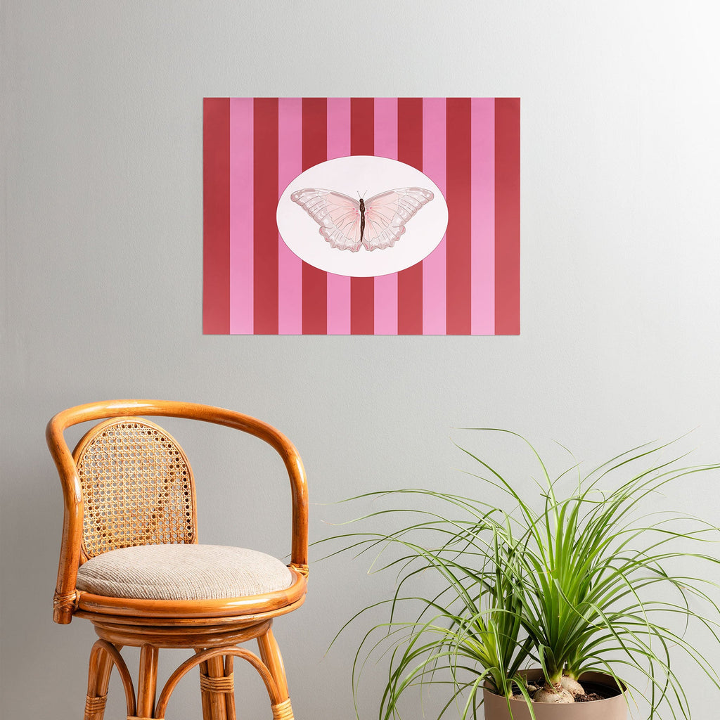 DENY Designs butterfly stripes Poster