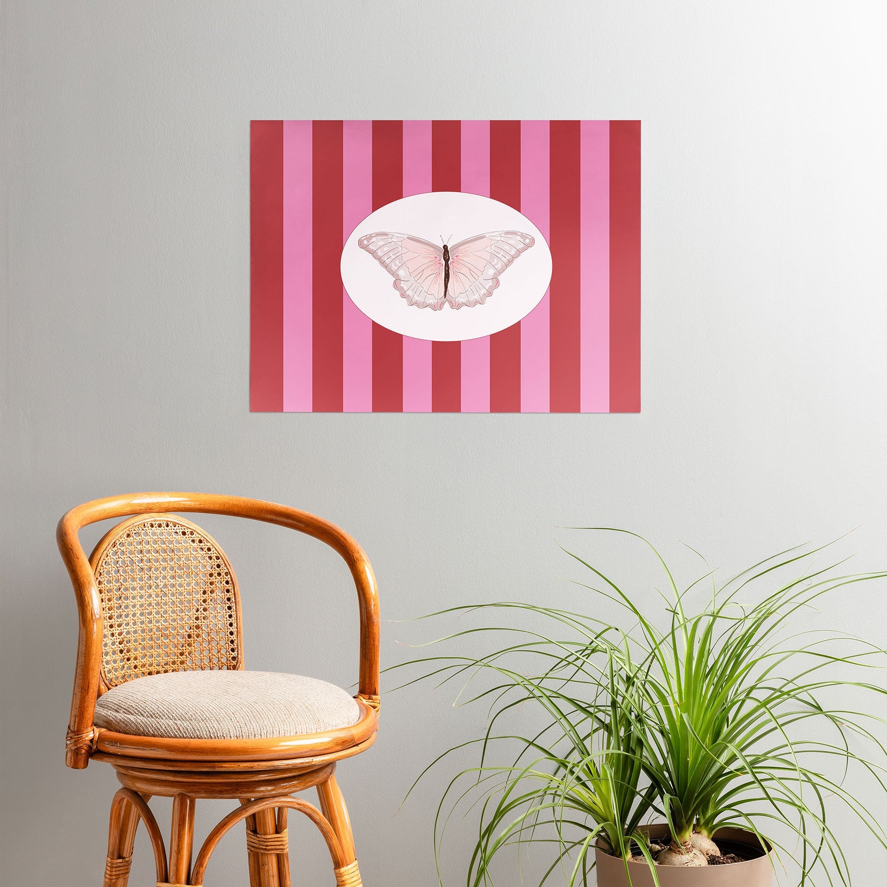 DENY Designs butterfly stripes Poster