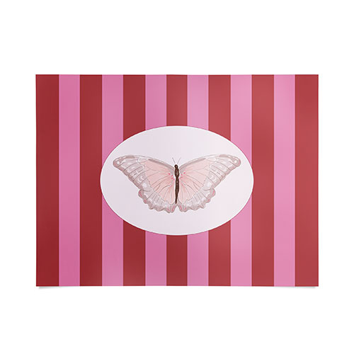 DENY Designs butterfly stripes Poster