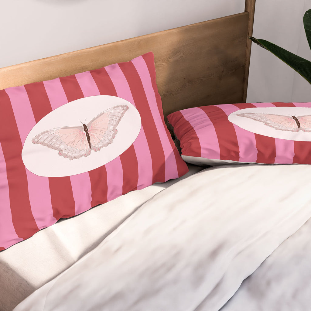 DENY Designs butterfly stripes Pillow Shams