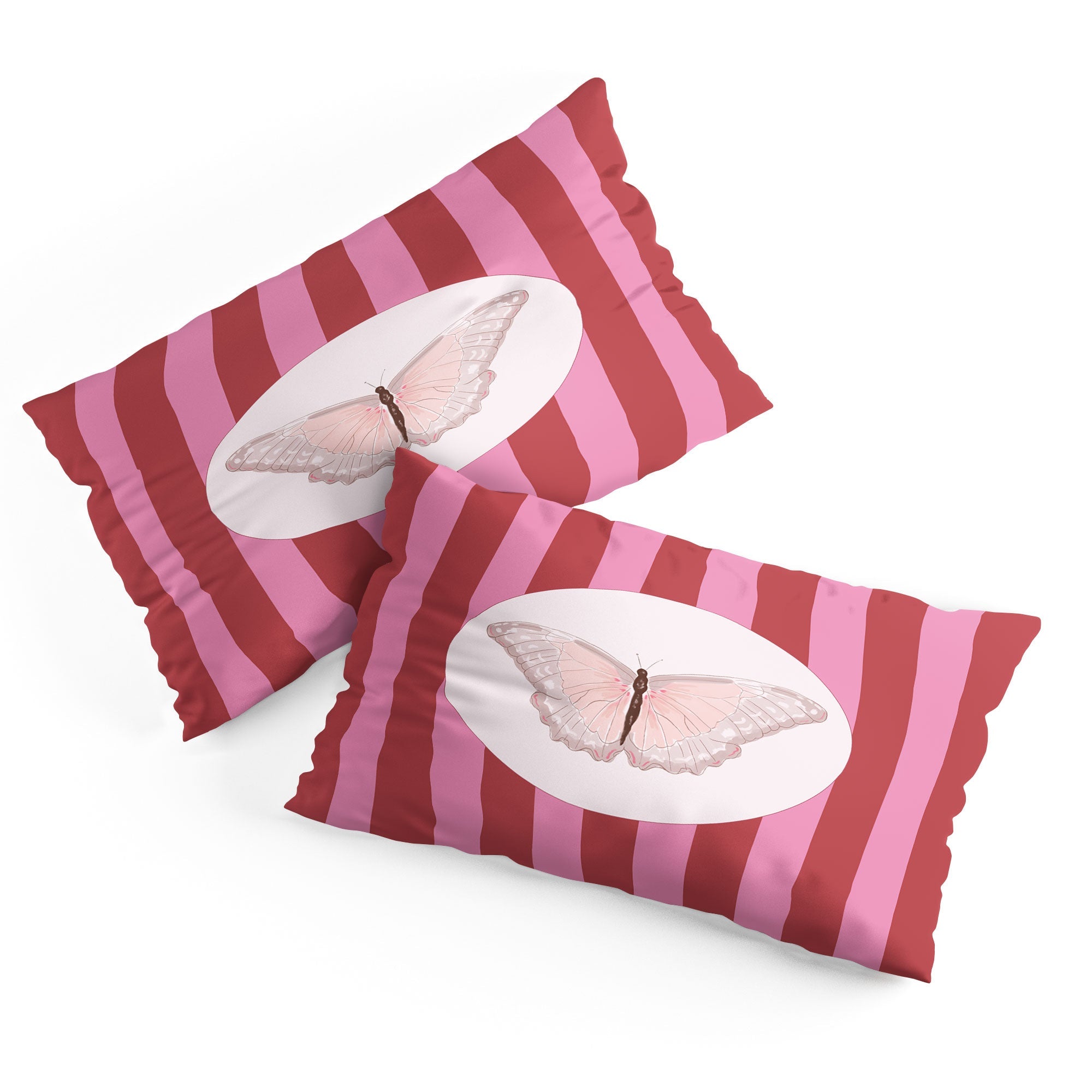 DENY Designs butterfly stripes Pillow Shams
