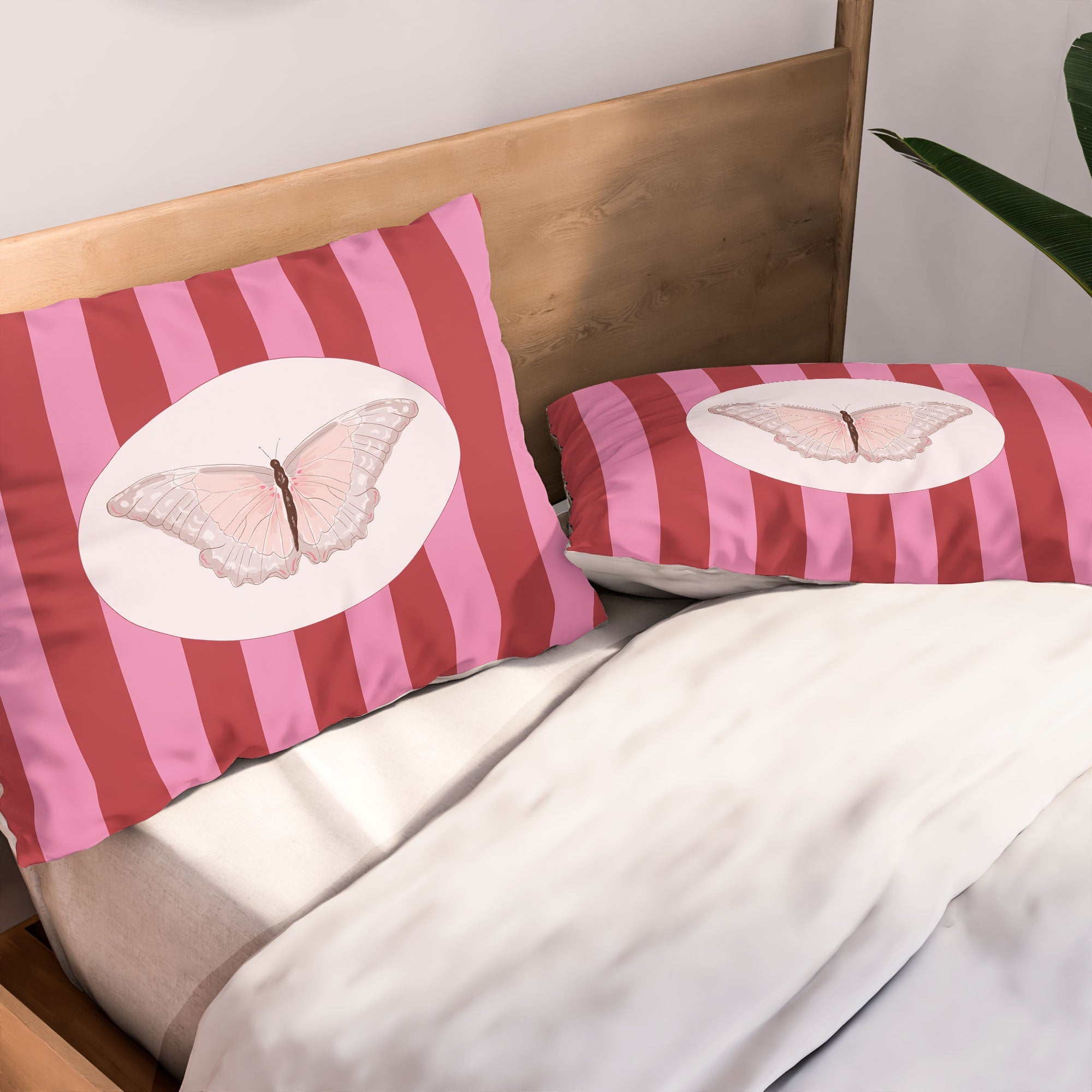 DENY Designs butterfly stripes Pillow Shams