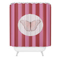 DENY Designs butterfly stripes Shower Curtain