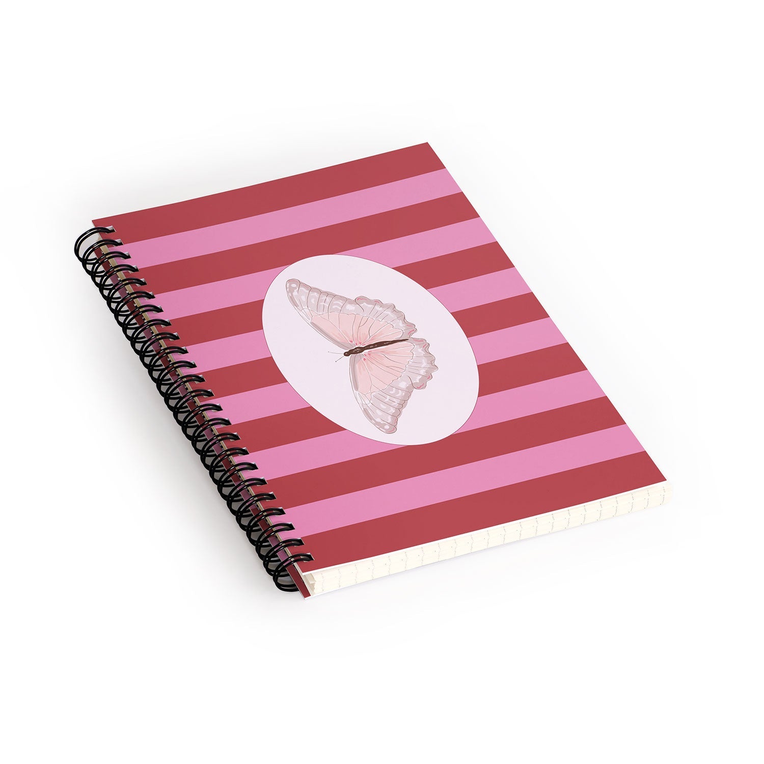 DENY Designs butterfly stripes Spiral Notebook