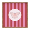 DENY Designs butterfly stripes Square Tray