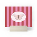 DENY Designs butterfly stripes Mini Art Print