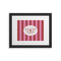 DENY Designs butterfly stripes Framed Art Print