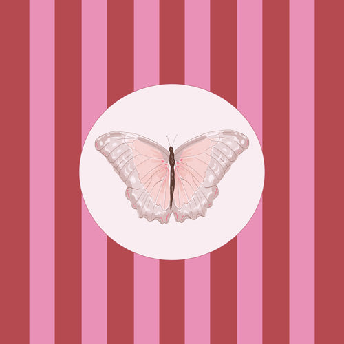 DENY Designs butterfly stripes Shower Curtain