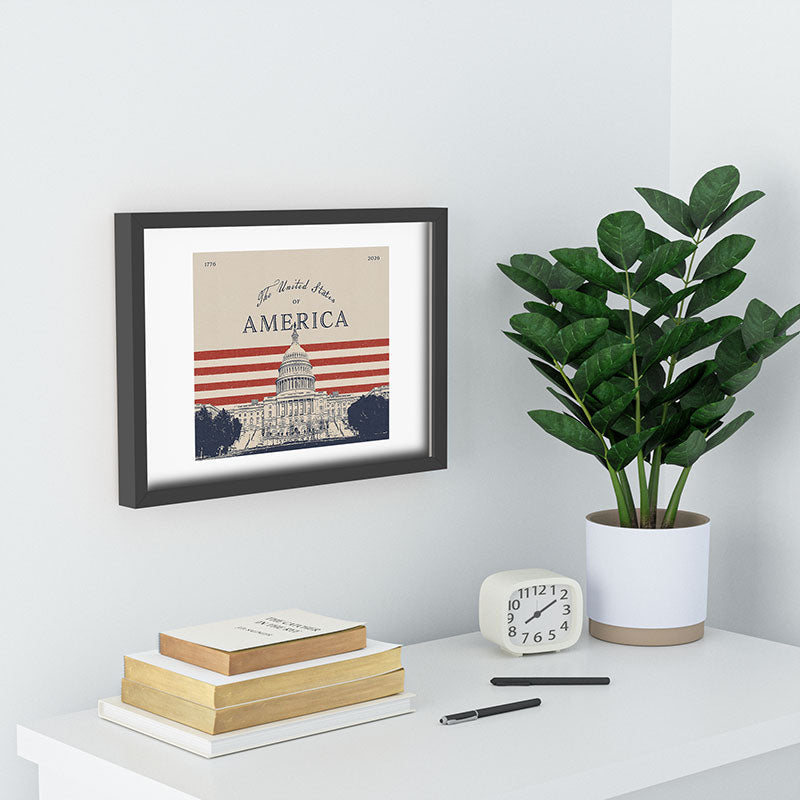 DENY Designs Capitol Building Recessed Framing Rectangle