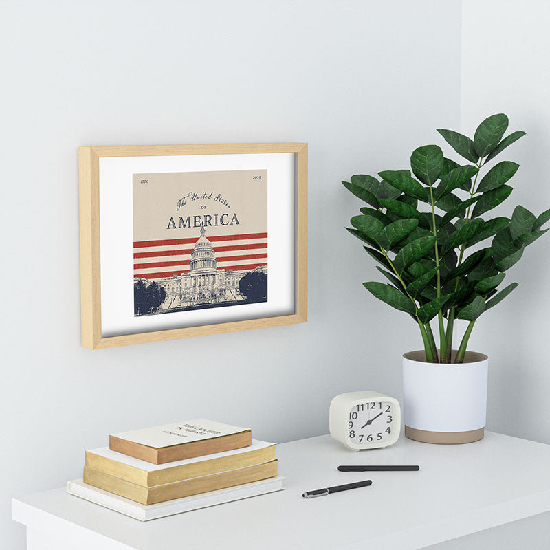 DENY Designs Capitol Building Recessed Framing Rectangle