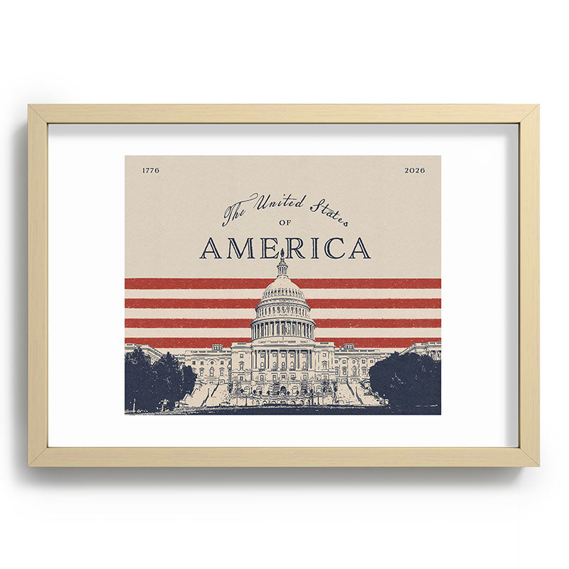 DENY Designs Capitol Building Recessed Framing Rectangle