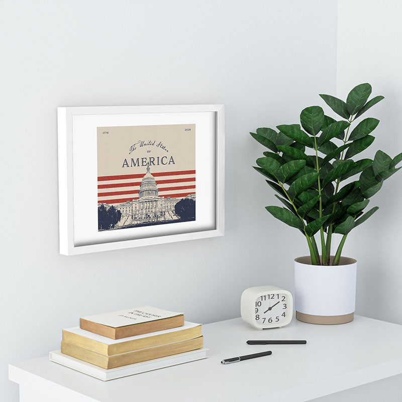 DENY Designs Capitol Building Recessed Framing Rectangle