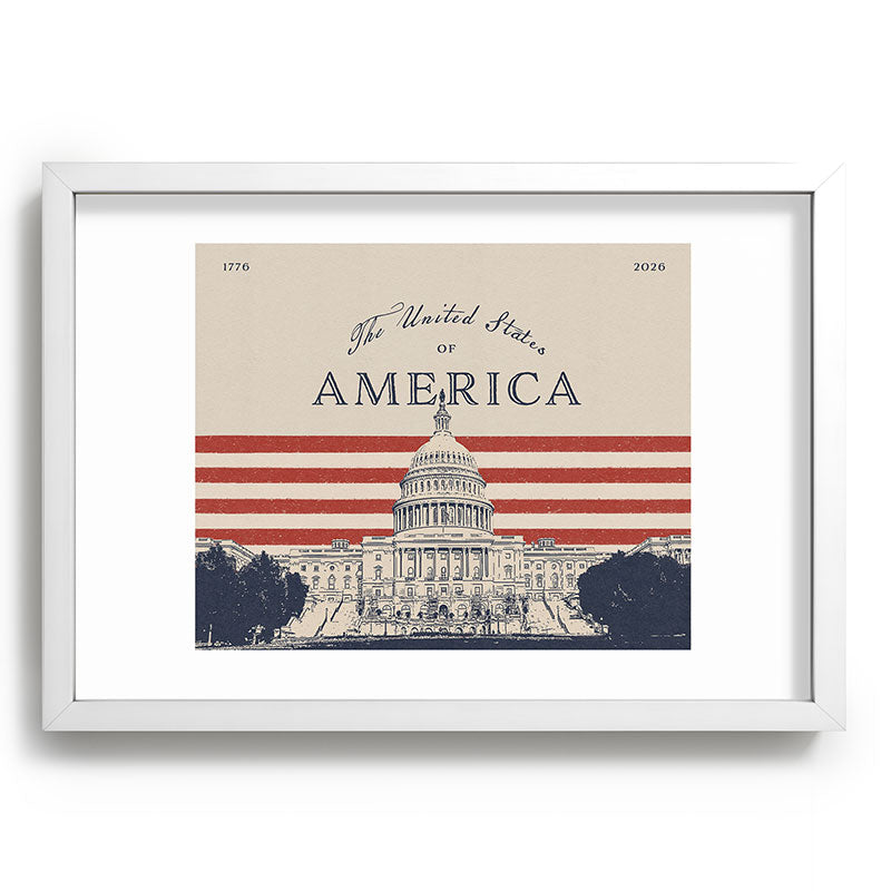DENY Designs Capitol Building Recessed Framing Rectangle