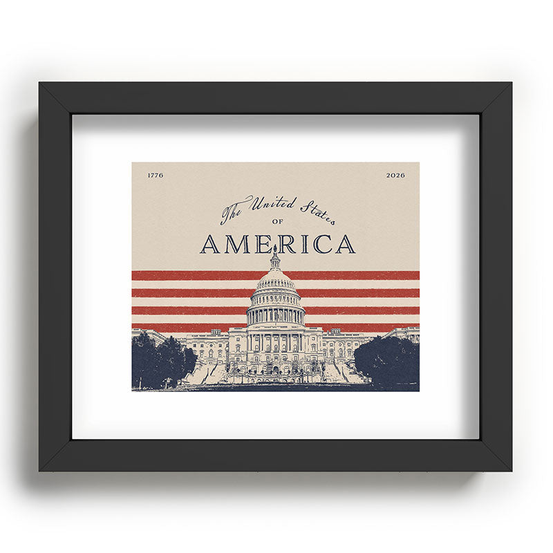 DENY Designs Capitol Building Recessed Framing Rectangle