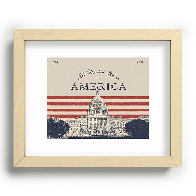 DENY Designs Capitol Building Recessed Framing Rectangle
