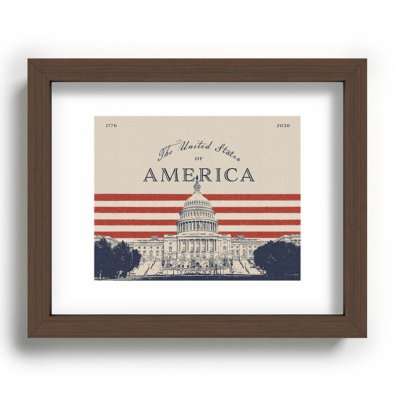 DENY Designs Capitol Building Recessed Framing Rectangle