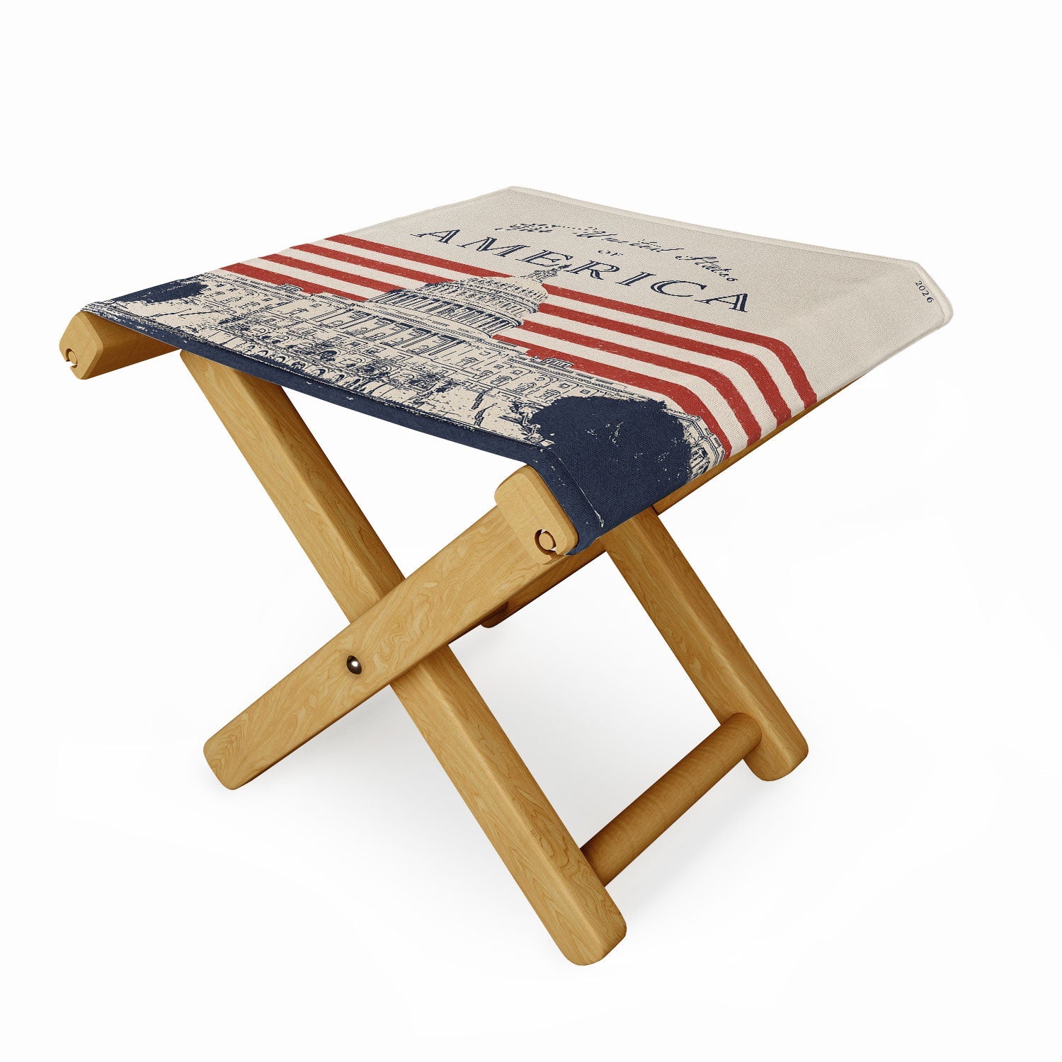 DENY Designs Capitol Building Folding Stool