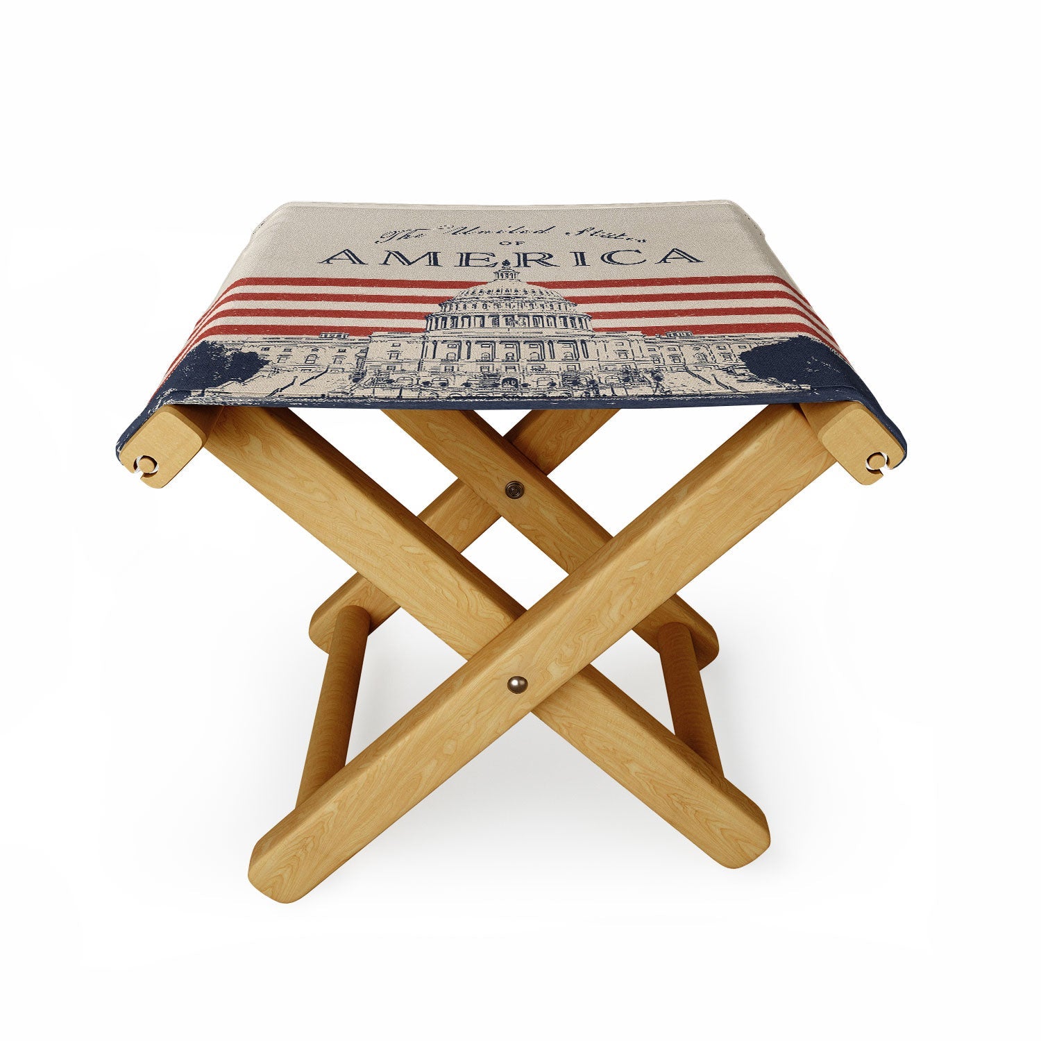 DENY Designs Capitol Building Folding Stool