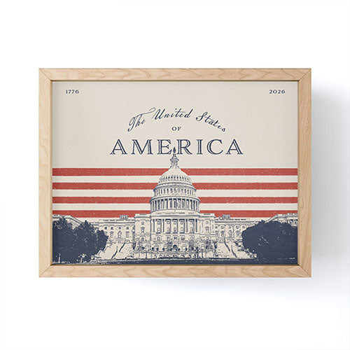 DENY Designs Capitol Building Framed Mini Art Print