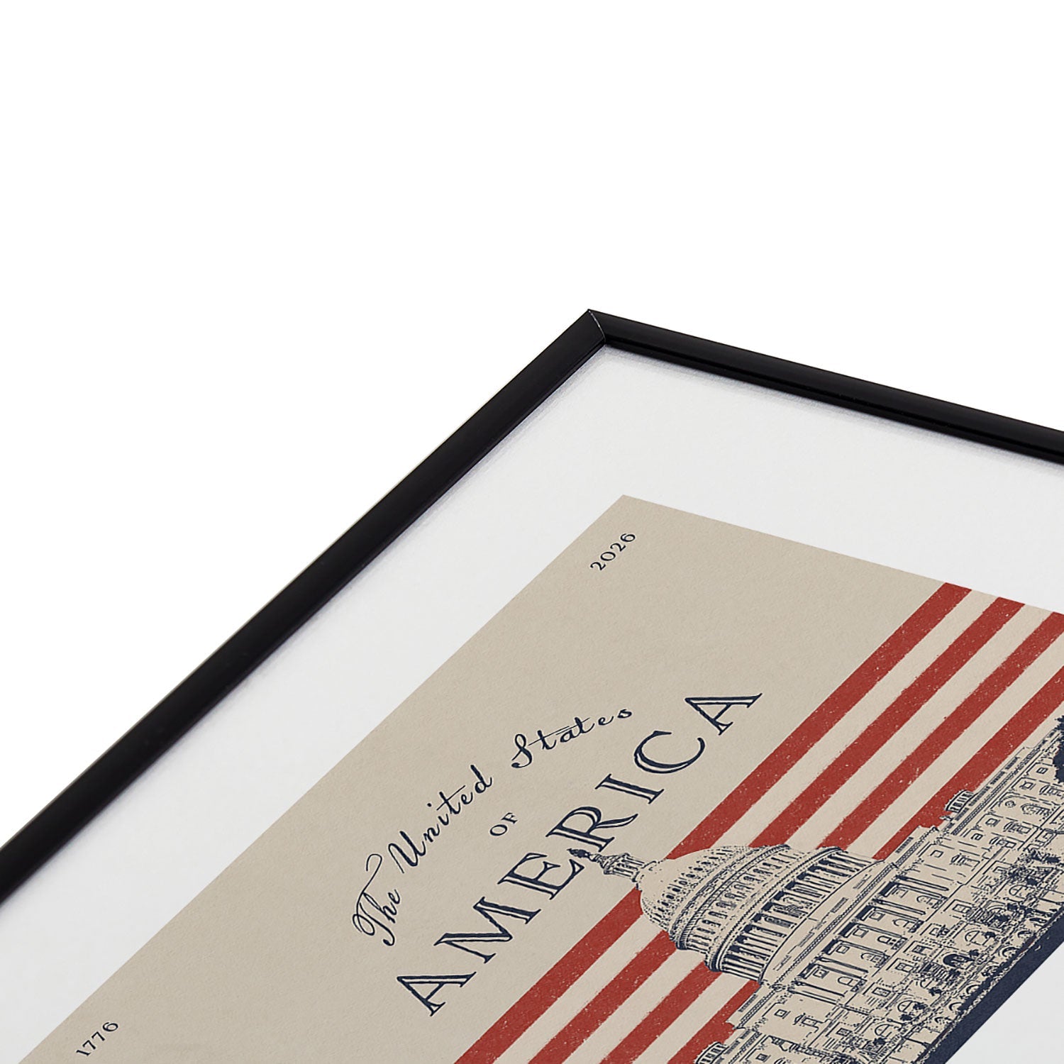 DENY Designs Capitol Building Metal Framed Art Print