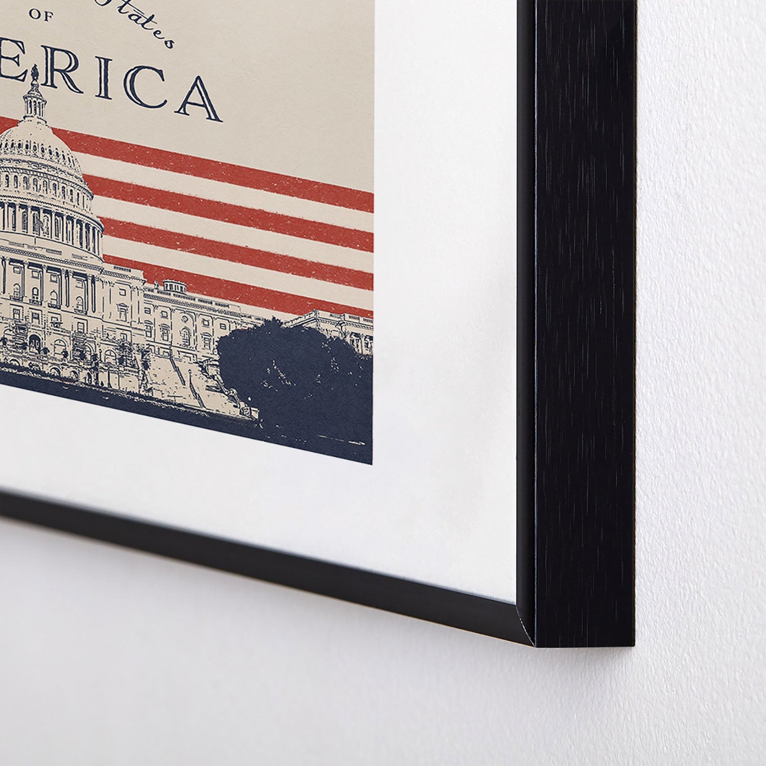 DENY Designs Capitol Building Metal Framed Art Print