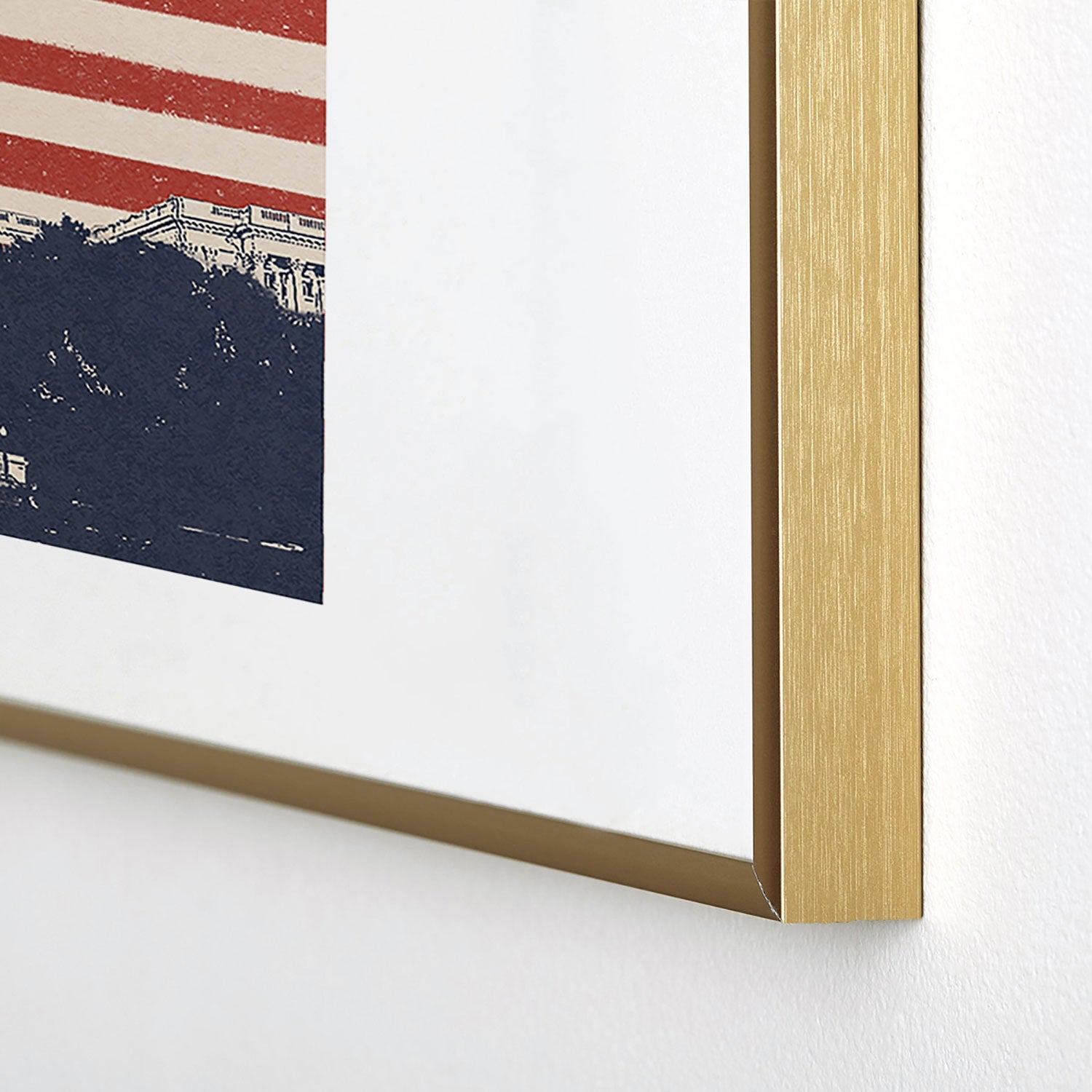DENY Designs Capitol Building Metal Framed Art Print
