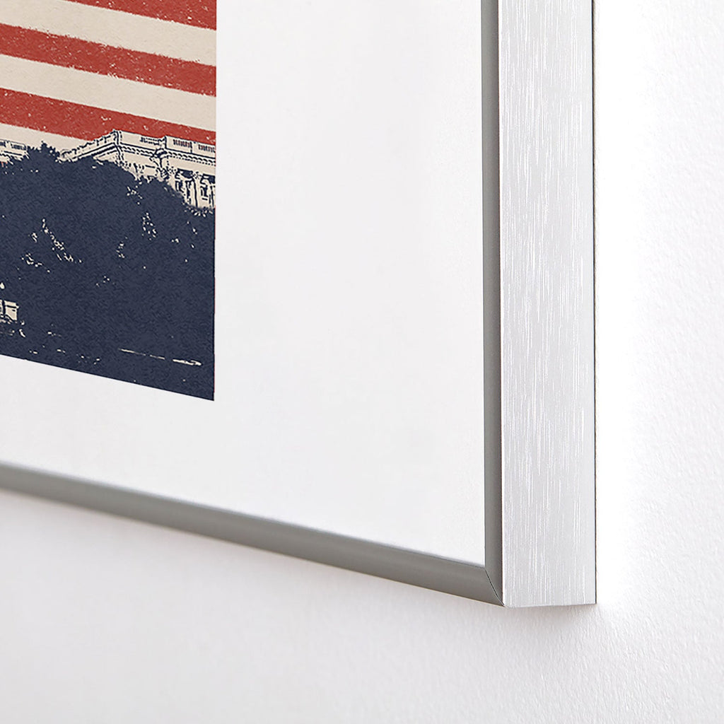 DENY Designs Capitol Building Metal Framed Art Print