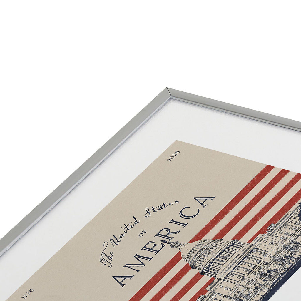 DENY Designs Capitol Building Metal Framed Art Print