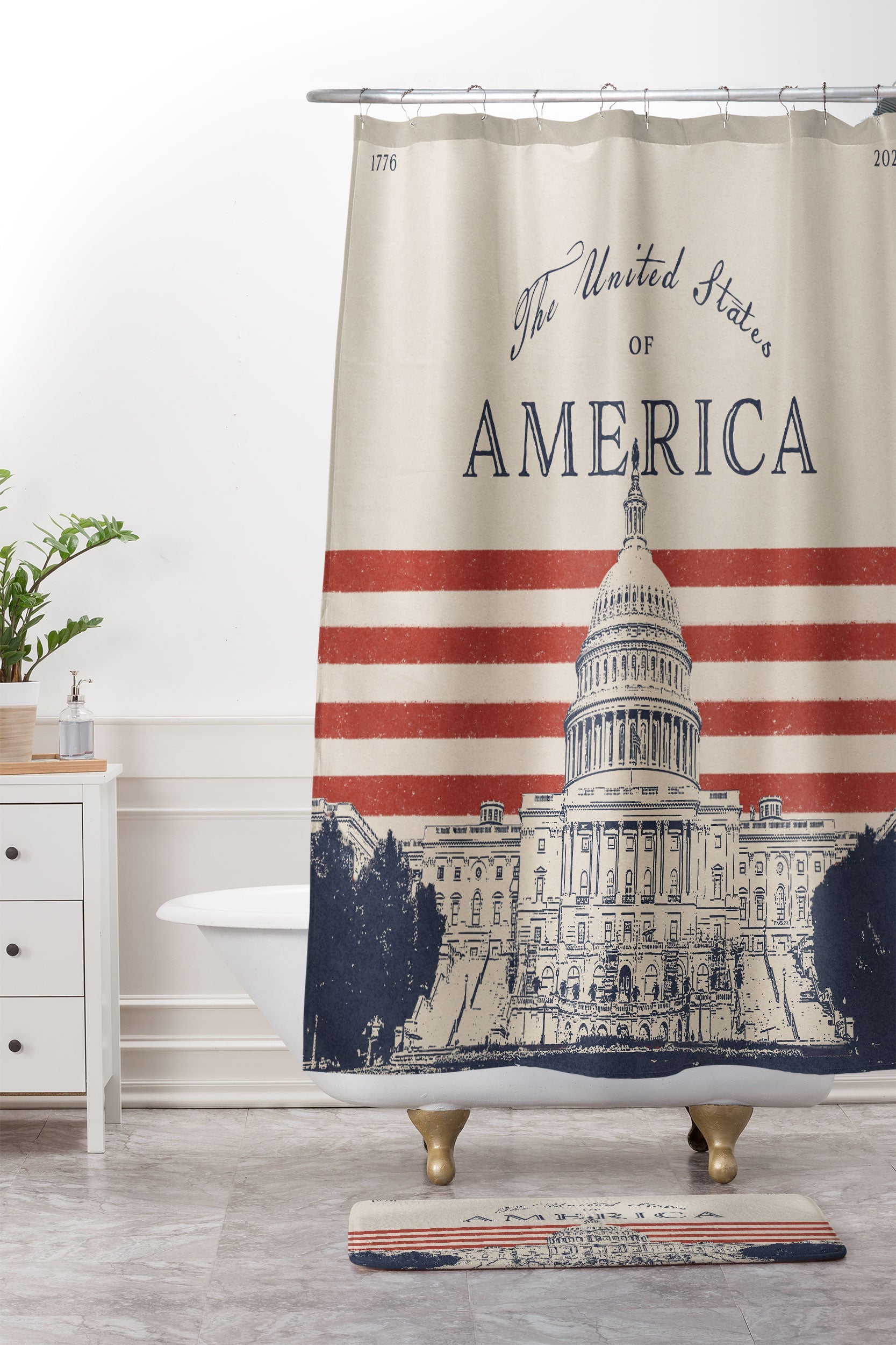 DENY Designs Capitol Building Memory Foam Bath Mat