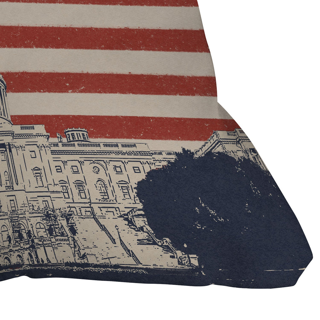 DENY Designs Capitol Building Outdoor Throw Pillow