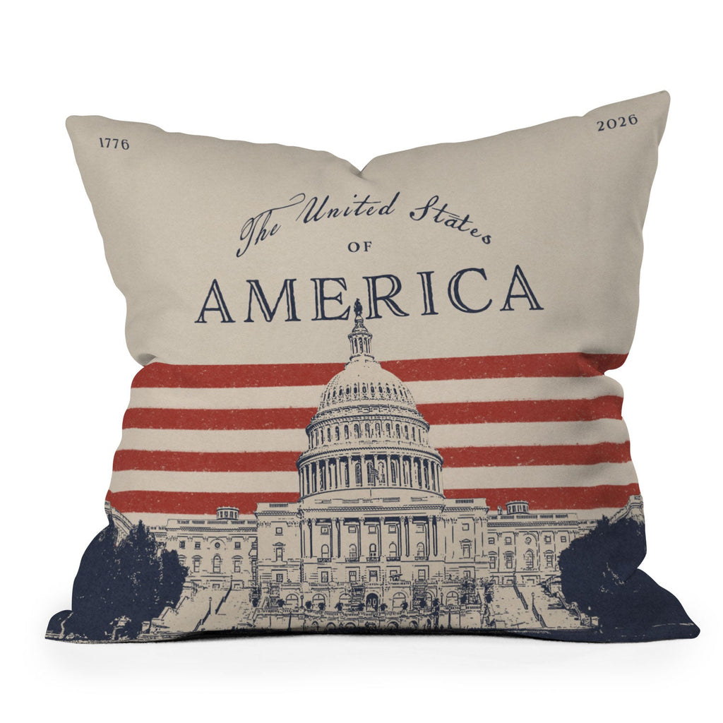 DENY Designs Capitol Building Outdoor Throw Pillow