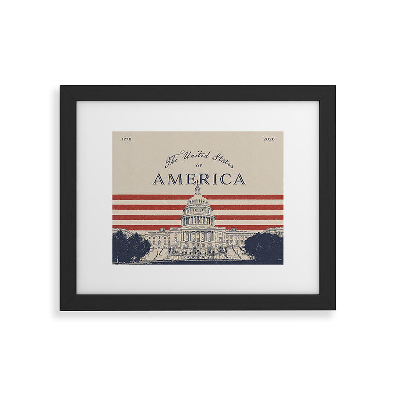DENY Designs Capitol Building Framed Art Print