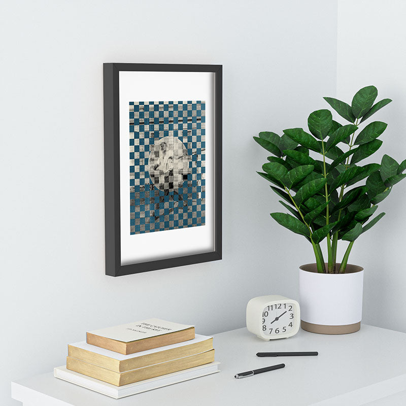 DENY Designs Checker Collage Recessed Framing Rectangle