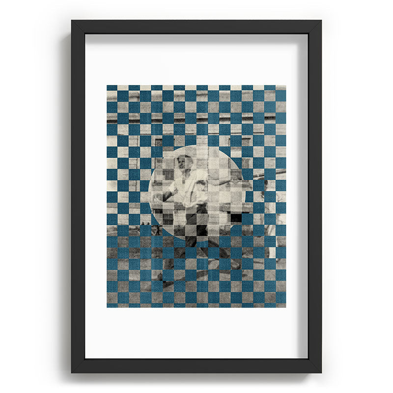 DENY Designs Checker Collage Recessed Framing Rectangle