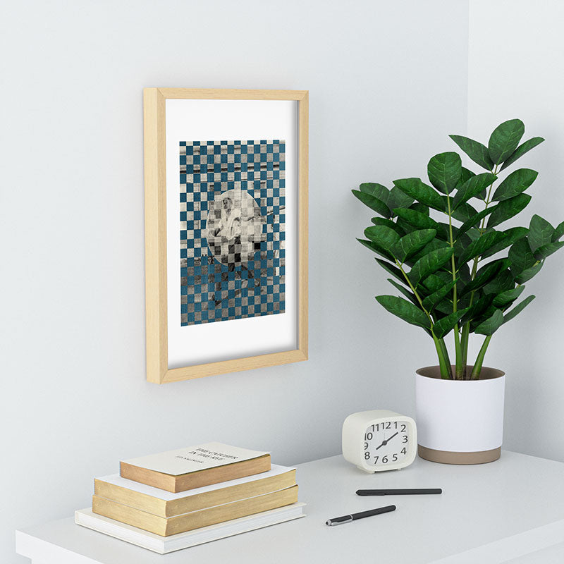DENY Designs Checker Collage Recessed Framing Rectangle
