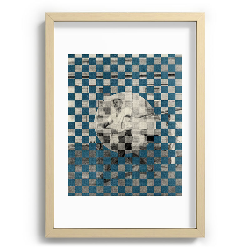 DENY Designs Checker Collage Recessed Framing Rectangle