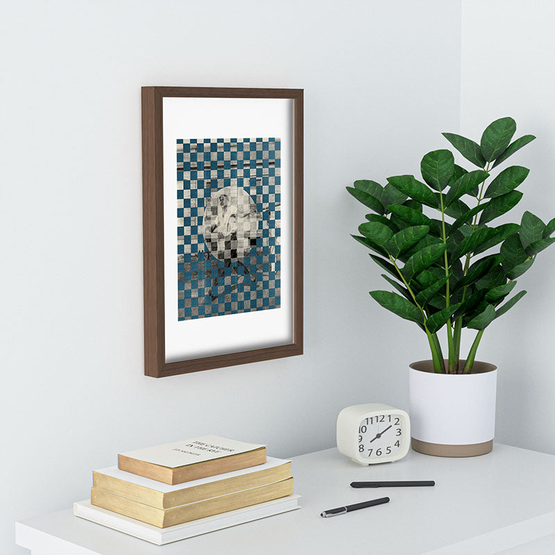 DENY Designs Checker Collage Recessed Framing Rectangle