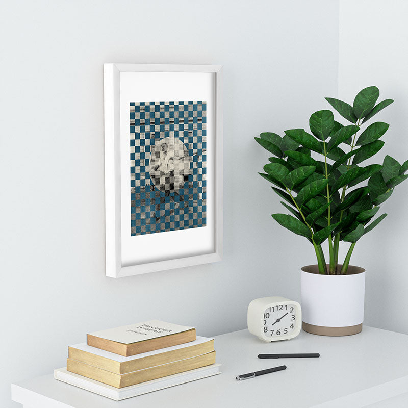 DENY Designs Checker Collage Recessed Framing Rectangle