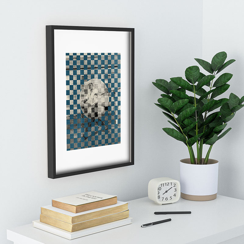 DENY Designs Checker Collage Recessed Framing Rectangle