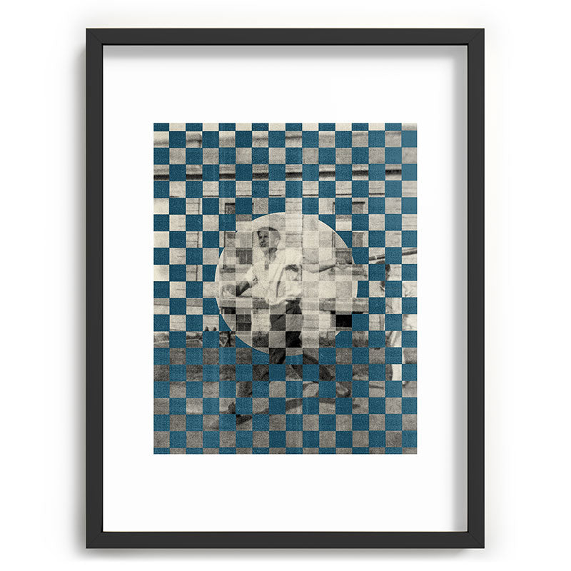 DENY Designs Checker Collage Recessed Framing Rectangle