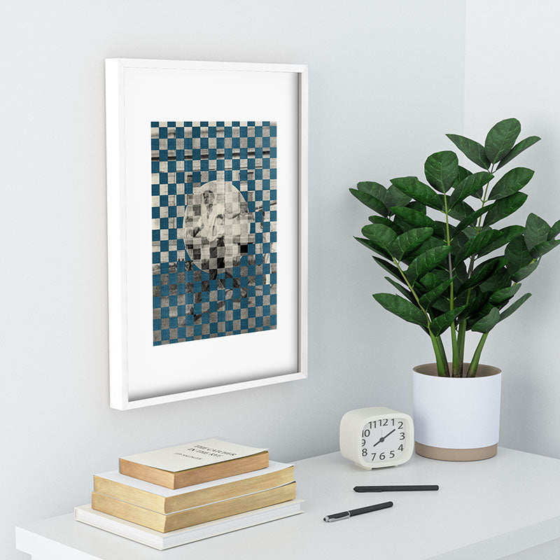 DENY Designs Checker Collage Recessed Framing Rectangle
